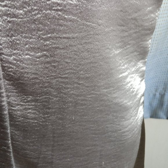 H&M Sexy Silver Satin Slip Camisole Asymmetric Dress - S - Picture 4 of 9